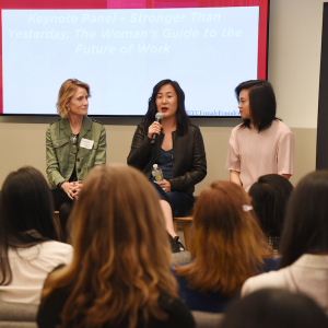 Photo of panelists durinf female founders symposium