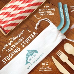 Picture of sustainable straws and cutlery by Seastraws.