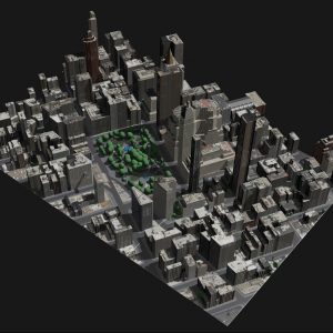 Image of the digital city models created using Geopipe software