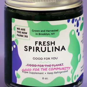 Photo of the jar of Spirulina from We Are The New Farmers