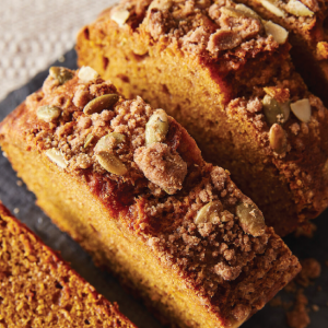 delicious pumpkin bread with seeds by Ovenly