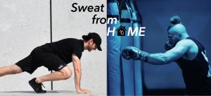 image of sweat from home trainers