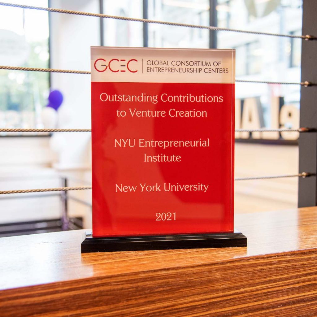 GCEC Outstanding Contributions to Venture Creation Award
