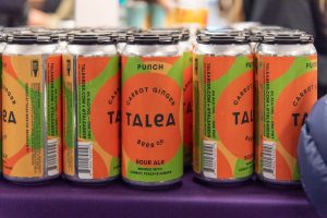 Talea beer served at the Female Founders Forum